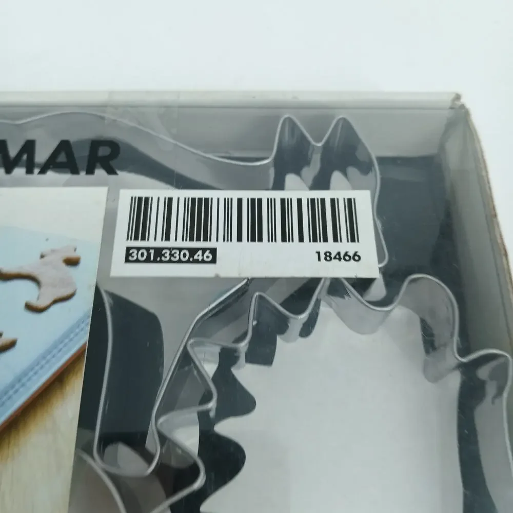 IKEA DROMMAR Animal Cookie Cutters Set of 6 Silver Metal Dishwasher Safe New